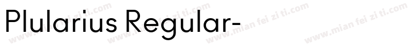 Plularius Regular字体转换